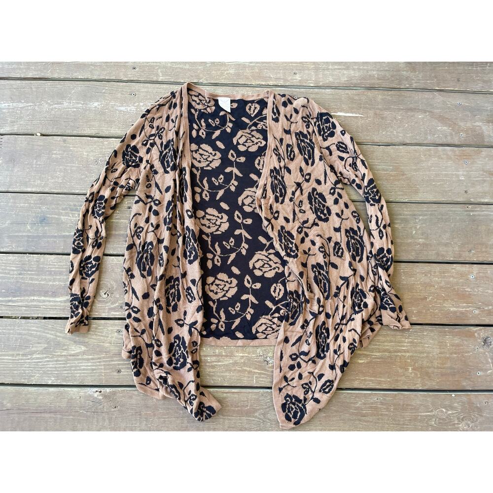 Juniors large Faded Glory reversible sweater cardigan